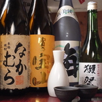 わさび料理　に合う多種多様な焼酎や日本酒をご用意しています。