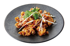 揚豚甘酢あんかけ