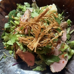 合鴨とパクチーのサラダ