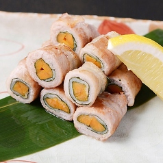 ごぼう漬物豚しそ巻き