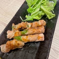 アスパラの肉巻き醤油だれ