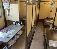 大型宴会が可能な掘りごたつ式のお座敷完備