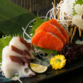料理メニュー写真 鮮魚のお刺身三点盛り