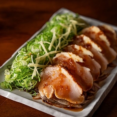 地鶏むねみたたき　マルタニ生姜醤油