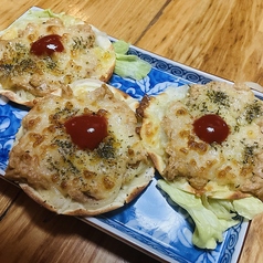 餃子の皮ピザ3枚(シーチキンと玉ねぎ)