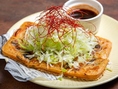 ＠韓国料理定番のチヂミ～外はカリッと中はふわーのちょっとピリ辛のキムチチヂミ！辛いものが好きな方にはおすすめです