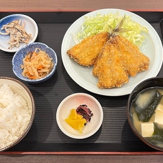 あじフライ定食