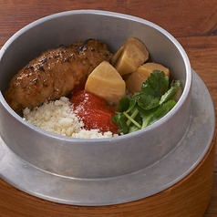 つくねと明太チーズの羽釜飯