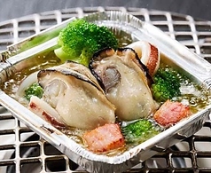 カキとイカのオイル焼