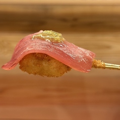 マグロ寿司串揚げ