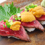 こだわりのお肉、こだわり新鮮なうに、この2TOPが揃った『うにく寿司』絶品です。