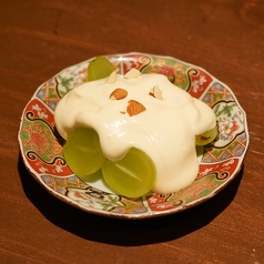 季節の果物の白和え