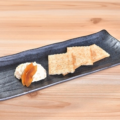 奈良漬けマスカルポーネ/バイ貝旨煮　各