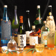 厳選した日本酒を豊富に取り揃えております