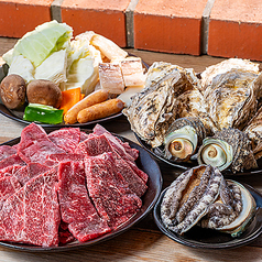 新鮮な海産物と佐賀和牛など