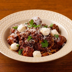 自家製ミートボールのボロネーゼ モッツァレラ添え