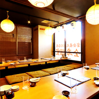 2～100名様まで全席完全個室でご案内！飲み放題も充実！