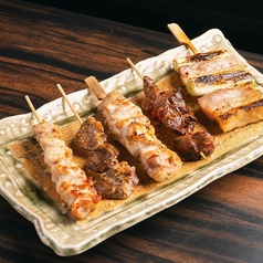 本日の串焼き5種盛り合わせ