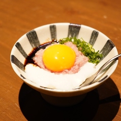 ねぎとろと山芋のユッケ