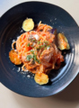 料理メニュー写真&nbsp;豚肩ロースと茄子のトマトソース