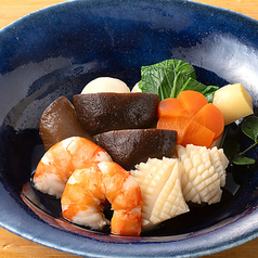 季節野菜と海老の旨煮