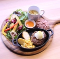 料理メニュー写真 【季節野菜のガーデンプレート】和風ポン酢おろしハンバーグ