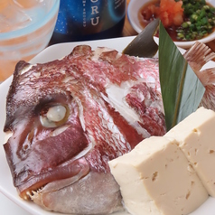 鯛カブトの酒蒸し