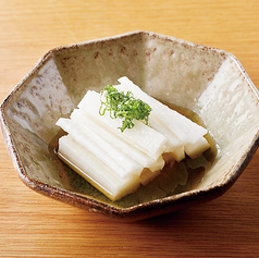 長芋の短冊 そば汁和え