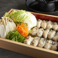 料理メニュー写真&nbsp;ほのか新名物 昆布〆牡蠣 焼きしゃぶ鍋 1人前