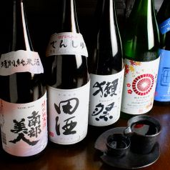 各種の本酒から焼酎まで取り揃えています。