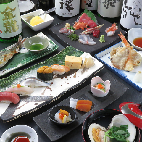 藤沢市辻堂に本格的寿司職人の握り寿司と北海道や仙台、島根など全国の銘魚が食せる店