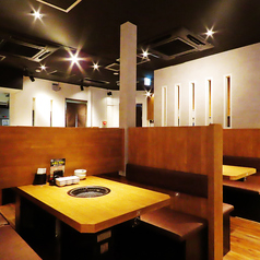 席間隔も十分ございますので、お席で美味しい焼肉をお楽しみください。