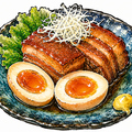 料理メニュー写真&nbsp;【名物】ラフテー とろとろ半熟味玉付き