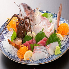 鯛と伊勢海老の姿造り