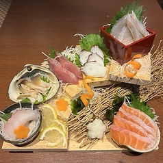 箱館家刺身階段6点盛り 一人前