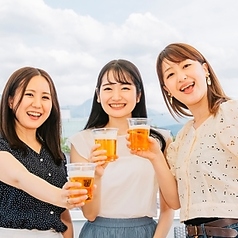 BBQプランは飲み放題付き♪(※下記一部のメニューです)