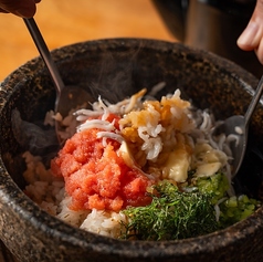 しらすと明太子バターの石焼飯