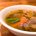 料理メニュー写真 セリホンの漬物とブタの胃のスープ