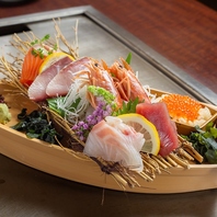 鉄板料理だけではない!?豪華ぶっちぎり舟盛り！
