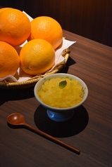 みかんとオレンジのソルベ