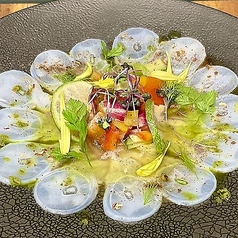 タコの花椒カルパッチョ