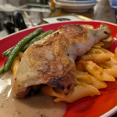 ランチ 鶏もも肉のコンフィ