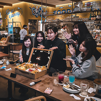 少人数から大人数まで