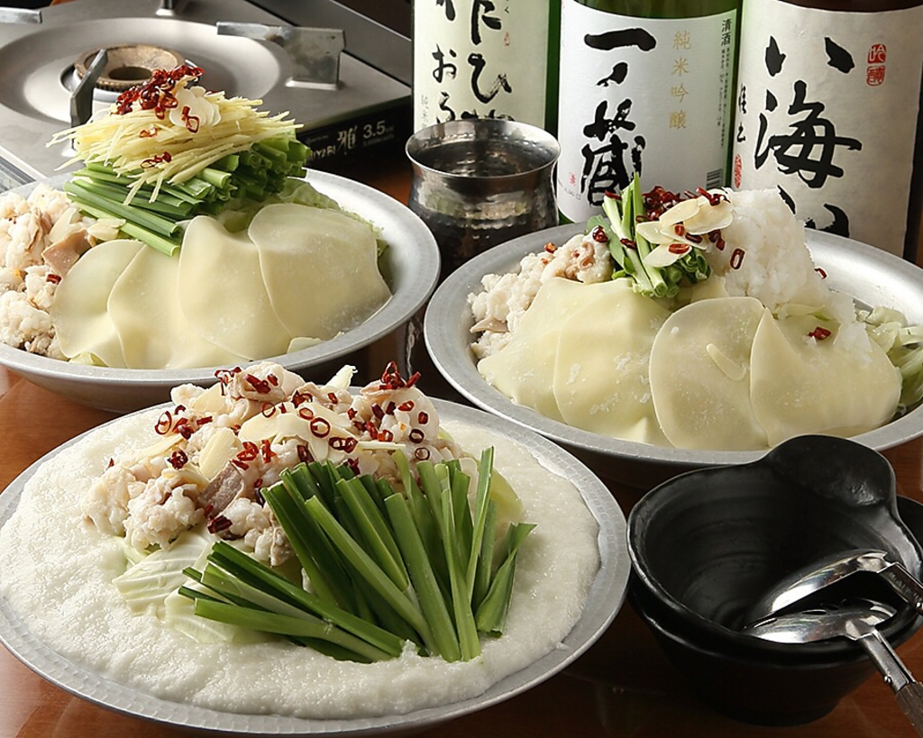 2時間飲み放題付宴会コースのもつ鍋も入った全7品がクーポン利用で2750円(税抜)☆その他コース有り！