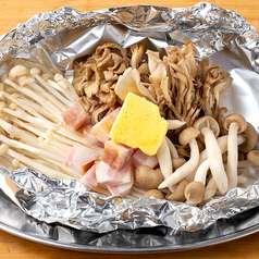 木の子とベーコンのバターホイル焼き