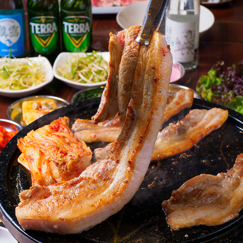 四谷三丁目駅4分☆旨味溢れるサムギョプサル＆多彩な韓国料理を堪能！