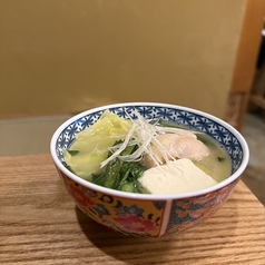 自家製鶏スープの水炊き(お椀）
