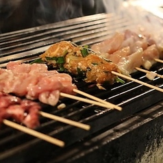 香り抜群！焼き鳥の命の炭火調理♪