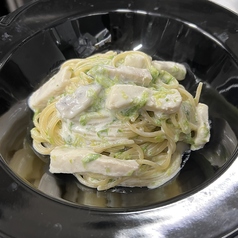 メカジキと岩海苔のクリームパスタ