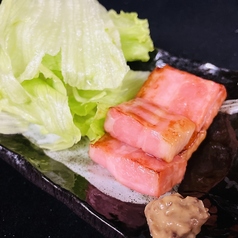 厚切りベーコン炙り焼き